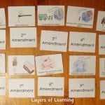 Printable Bill of Rights matching game