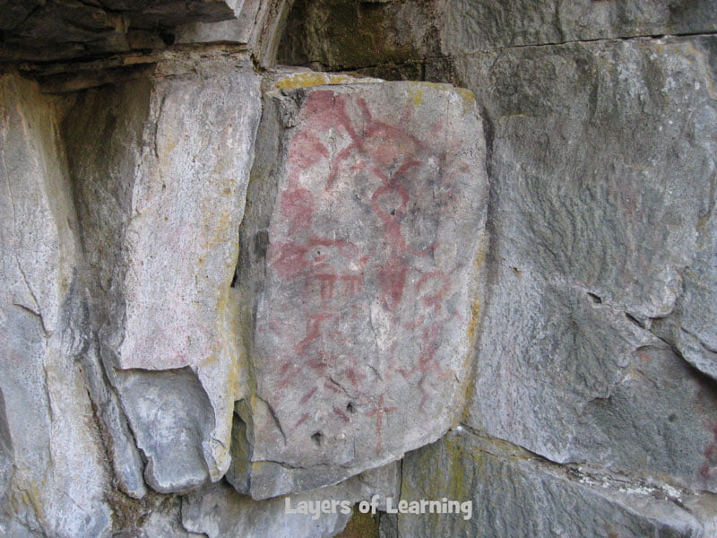 Pictographs in Spokane Washington