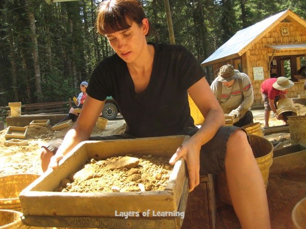 Michelle mining at Emerald Creek