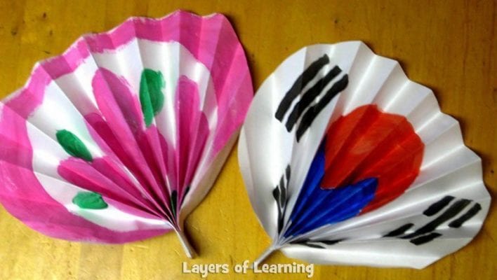 Korean Paper Fans - Layers of Learning