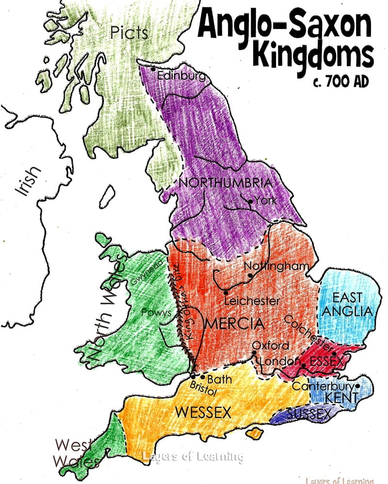 Post-Roman British Celts & Picts Activity Sheets for Kids