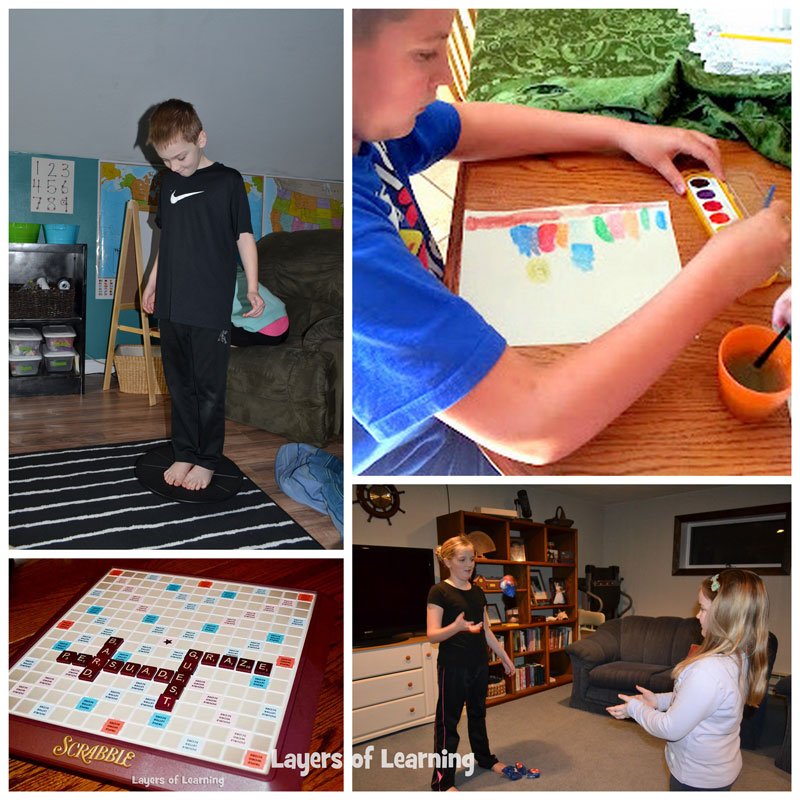 kids practicing spelling in a variety of fun ways