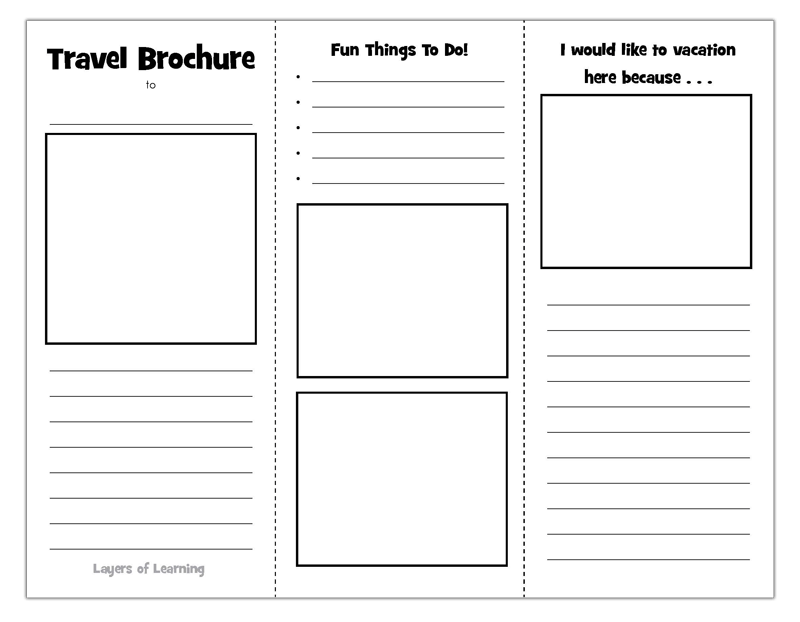 Make Your Own Travel Brochure For Any Country Layers Of Learning
