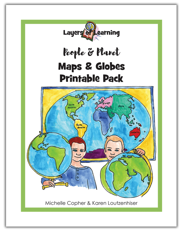 This is the Maps & Globes Printable Pack