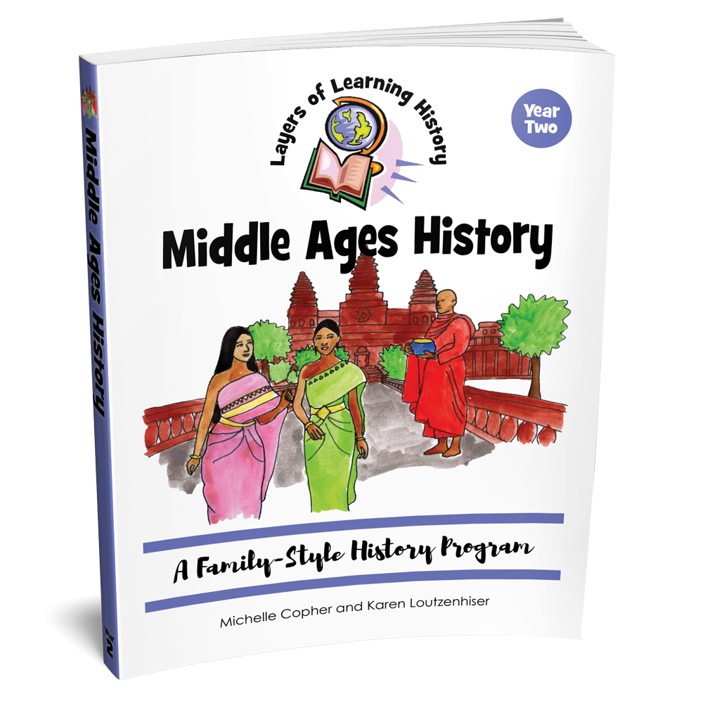 Middle Ages History is an activity based history course about the period between AD 500 and 1500 all around the world. It is for a mentor to use with ages 6 to 18. All ages can learn together, family-style.